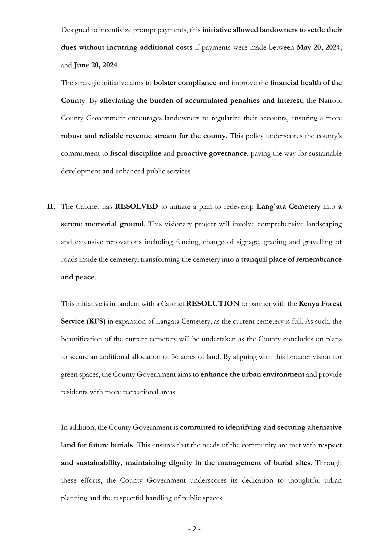 Cabinet Despatch 27th Ordinary Session Cec Meeting 1 2